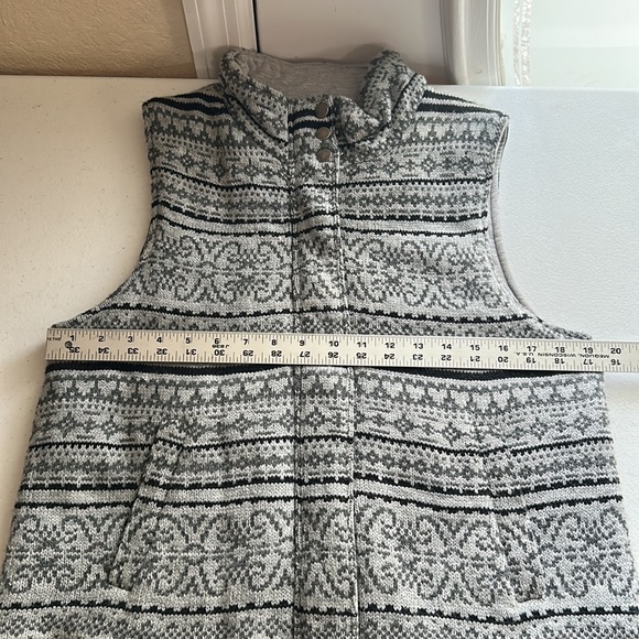 Coldwater Creek, Gray & Black, Zip Up Sweater Vest, Size Small - Picture 7 of 8